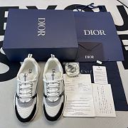 Dior B22 Sneaker Gray Technical Mesh with White and Black 3SN231YKB_H968 - 3