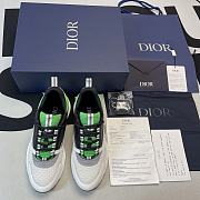 Dior B22 Sneaker White and Green with Black 3SN231YKA_H066 - 2