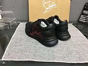 Christian Louboutin Black Red-Runner - 5
