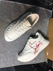 Christian Louboutin White Red-Runner - 2