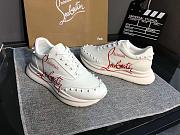 Christian Louboutin White Red-Runner - 6
