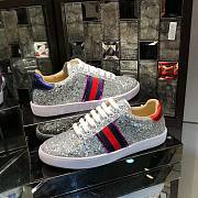 Gucci Ace Leather Sneaker Glitter Beads White - 2
