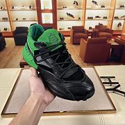 Gucci Rhyton Sneaker With Cut-Out Black Green - 3
