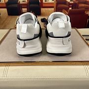 Gucci Rhyton Sneaker With Cut-Out Black White - 3
