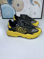 Dolce & Gabbana Logo-Patch Low-Top Sneakers Yellow - 2