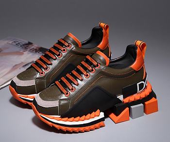 Dolce & Gabbana Super Queen Low-Top Sneakers Orange