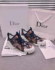Dior D-Connect Sneaker White and Red Butterfly Motif - 2