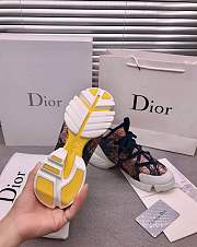 Dior D-Connect Sneaker White and Red Butterfly Motif - 6