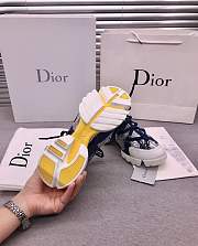 Dior D-Connect Sneaker White and Blue Butterfly Motif - 2