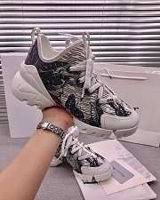 Dior D-Connect Sneaker White and Black Butterfly Motif - 3