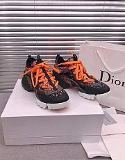 Dior D-Connect Sneaker Black Pattern Orange - 2