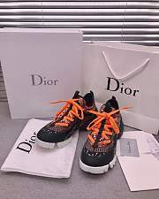 Dior D-Connect Sneaker Black Pattern Orange - 3