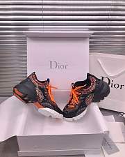 Dior D-Connect Sneaker Black Pattern Orange - 6