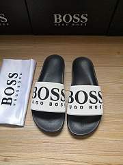 Boss Italian-Made Logo Slides Black White - 6