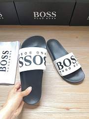 Boss Italian-Made Logo Slides Black White - 2
