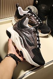 Dior B22 Sneaker Black Technical Mesh Patent - 2
