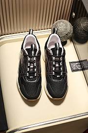 Dior B22 Sneaker Black Technical Mesh Patent - 3