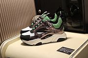 Dior B22 Sneaker Green Technical Mesh Patent - 3
