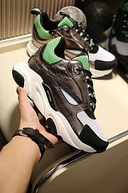 Dior B22 Sneaker Green Technical Mesh Patent - 6