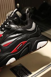 Dior B22 Sneaker Red Black Technical Mesh - 3