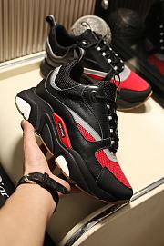 Dior B22 Sneaker Red Black Technical Mesh - 2