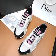 Dior B22 Sneaker Pink and White Technical Mesh 3SN231YKB_H069 - 3