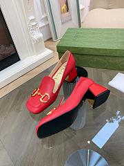 Gucci Women's Ballet Flat with Horsebit Red - 5
