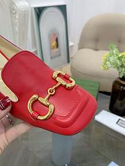 Gucci Women's Ballet Flat with Horsebit Red - 6