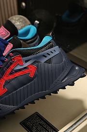 Off-White Odsy-1000 Black Red with Blue Shoeslaces - 5
