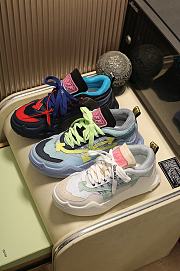 Off-White Odsy-1000 Black Red with Blue Shoeslaces - 3