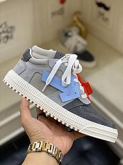 Off-White Grey Blue Low-Top Off-Court 3.0 Sneakers - 2