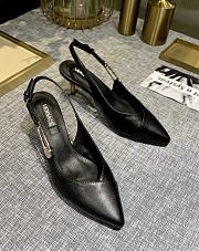 Versace Safety Pin Pumps Black - 5