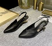 Versace Safety Pin Pumps Black - 3