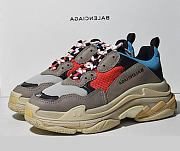 Balenciaga Triple S Grey Red Blue 512175 W09O2 4365 - 1