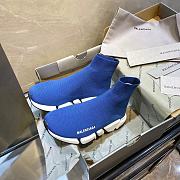 Balenciaga Speed 2.0 Sneakers White Blue - 4