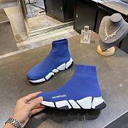 Balenciaga Speed 2.0 Sneakers White Blue - 5