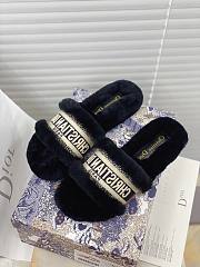 Dior Dway Slides Fur Black - 6
