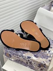 Dior Dway Slides Fur Black - 3