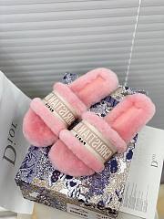 Dior Dway Slides Fur Pink - 6