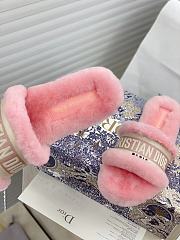Dior Dway Slides Fur Pink - 5