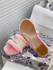 Dior Dway Slides Fur Pink - 4
