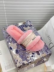 Dior Dway Slides Fur Pink - 2