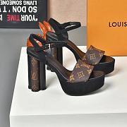 Louis Vuitton Since 1854 Podium Platform Sandal Brown - 5