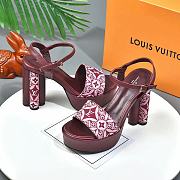 Louis Vuitton Since 1854 Podium Platform Sandal Cherry - 6