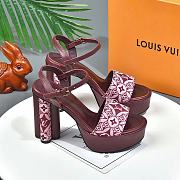 Louis Vuitton Since 1854 Podium Platform Sandal Cherry - 5