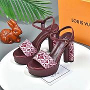 Louis Vuitton Since 1854 Podium Platform Sandal Cherry - 2