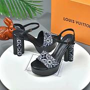 Louis Vuitton Since 1854 Podium Platform Sandal Grey - 3