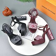 Louis Vuitton Since 1854 Podium Platform Sandal Grey - 5