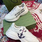 Gucci Rhyton Anchor Leather Sneaker - 6