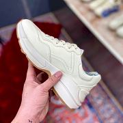 Gucci Rhyton Orange Heart Leather Sneaker - 6